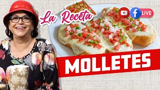 ANTOJITOS MEXICANOS RECETA DE MOLLETES  DOÑA ROSA RIVERA [upl. by Etteuqal95]