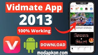 Vidmate App 2013 MOD APK  OldNew Version  Free For Android [upl. by Anwahsak]