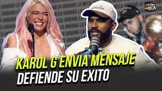 KAROL G MANDA MENSAJE A QUIENES DICEN QUE LO LOGRÓ POR ANUEL AA [upl. by Oratnek]