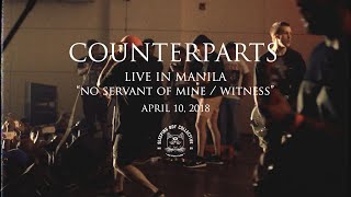 Counterparts  No Servant of Mine amp Witness Live in Manila [upl. by Ailero]