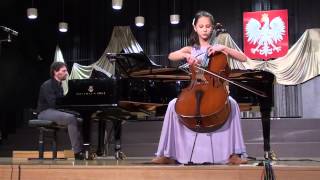 Amelia Chmielewska 12 lat Sonata Fdur A Vandini Kielce 2015 [upl. by Llerot516]