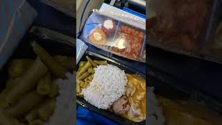 KLM economy class food  lunch with the view  Amsterdam to Dubai shorts [upl. by Odlanyer831]