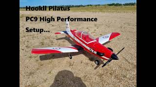 Hookll Pilatus PC9 High Performance Setup Rc Plane Aerobatic [upl. by Janina]