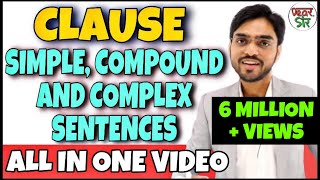 Simple Compound and Complex Sentences  English Grammar Lessons  Clauses in English Grammar [upl. by Ellekim]