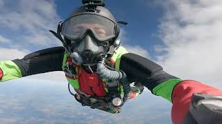 41000 ft HALO O2 Skydive 2min45secFreefall189mph [upl. by Ahrat]