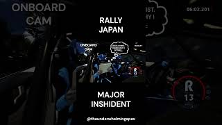 WRC  Rally Japan  MAJOR INCIDENT rallyjapan inshident crash [upl. by Are]