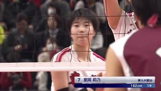 【フジテレビ公式】春の高校バレー2019女子準決勝・東九州龍谷大分vs下北沢成徳東京＜準決勝ダイジェスト＞ [upl. by Ardnaiek]