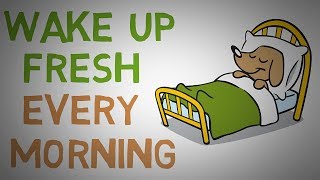 How to STOP Waking Up Feeling TIRED Every Morning  4 Tips animated [upl. by Georgeanna]