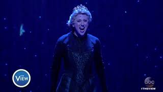 The view  Frozen The Broadway Musicals Caissie Levy Performs Let It Go [upl. by Eat528]