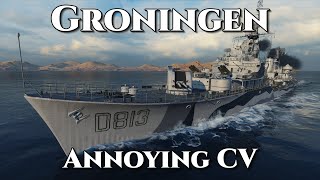 World of Warships Groningen  Annoying CV [upl. by Lancelot429]