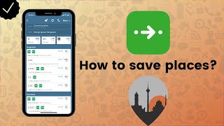 How to save places on Citymapper  Citymapper Tips [upl. by Ardath]