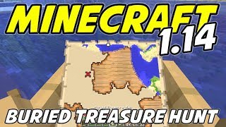 Minecraft 114  BURIED TREASURE HUNT  Minecraft 114 Playthrough  Ep 6 [upl. by Acinorev109]