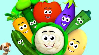 Ten Little Vegetables  Learn to Count 10  More Educational Songs for Kids [upl. by Marras562]