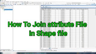 Arc GIS Tutorial  How to join Excel file in shape file using Arc GIS [upl. by Youngman]