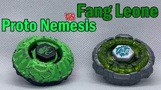 Proto Nemesis vs Fang Leone Metal Fight Beyblade Battles [upl. by Llenroc]