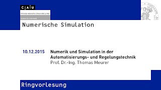 Numerik und Simulation in der Automatisierungs und Regelungstechnik [upl. by Tocci]