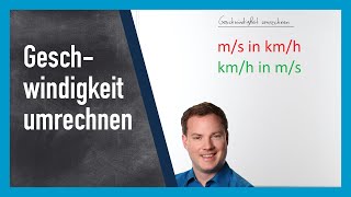 Geschwindigkeit umrechnen mh und kmh [upl. by Dygall]