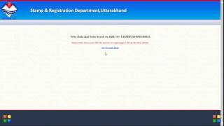 eRegistration in Stamp and Registration Uttarakhand [upl. by Atinus634]