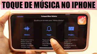 COMO COLOCAR MÚSICA DE TOQUE NO IPHONE [upl. by Nylarad558]