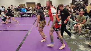 Double Disqualification Guys go at it in No Gi BJJ Match [upl. by Eddana547]