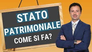 Stato Patrimoniale come si fa [upl. by Artina692]