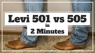 Levi 501 vs 505  Understanding the Difference [upl. by Charlotta274]