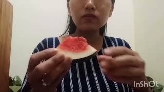 ASMR Fresh fruits PomeloGuava watermelon 🍉🤗 [upl. by Ilocin668]