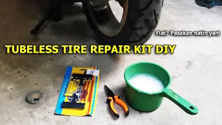 DIY TUBELESS TIRE REPAIR KIT  Flat Pasakan natin yan [upl. by Seigel767]