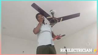 BLDC CELLING FAN KAISE ASSEMBLY KAREN  bldc fan hang full video  BLDC FAN 🪭electrical [upl. by Wassyngton772]