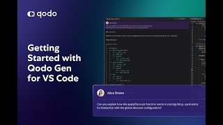 Getting Started with Qodo Gen VSCode Extension [upl. by Anialahs]