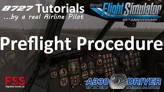 FSS Boeing 727 Tutorial 1 Powerup and Cockpit Preflight  Real Airline Pilot [upl. by Oeflein]