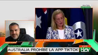 Hoy en el Mundo Australia prohíbe el uso de TikTok en dispositivos del Gobierno [upl. by Dibb]