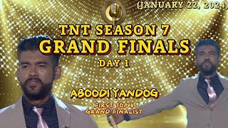 GRAND FINALS Day 1  ABOODI YANDOG Performances HULING TAPATAN SA TNT SEASON 7 January 22 2024 [upl. by Katheryn]