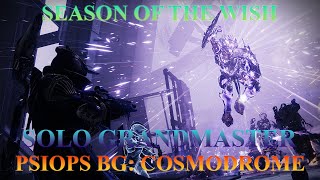 Solo Grandmaster Nightfall  PsiOps Battleground CosmodromeSolar hunter [upl. by Yelknirb]