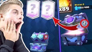 PACK OPENING COFFRE DE TIRAGE DE LIGUE SUR LE COMPTE DES ABONNÉS  LÉGENDAIRE   CLASH ROYALE [upl. by Eniaj]