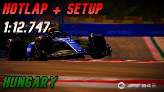 F1 24 Hungary Hotlap  Setup 112747 [upl. by Dania]