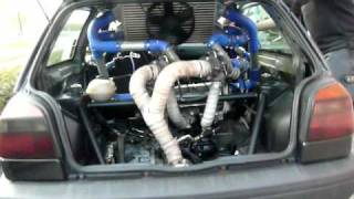 Golf 3 VR6 BiTurbo Heckmotor RWD im Standgas [upl. by Nicoli]