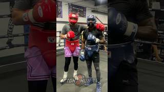 Terence Crawford spars Andre Ward  iron sharpens iron training [upl. by Unam]