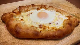 Khachapuri Recipe  Georgian Cheese Bread [upl. by Akihc]