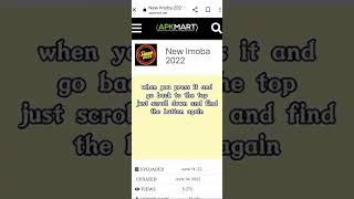 HOW TO UPDATE REBORN IMOBA 2022 must watch [upl. by Bright]