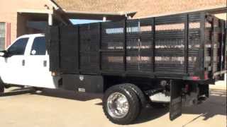 HD VIDEO 2008 FORD F550 XL CREW CAB 6 4L DIESEL XL LANDSCAPE TRUCK FOR SALE SEE WWW SUNSETMILAN COM [upl. by Naasah990]