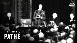 General Smuts Addresses The Mother Of Parliaments In London 1942 [upl. by Ycniuq]