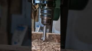 Forstner bit shorts diy woodworking lifehacks tools diywoodworking woodworkingtools [upl. by Akoyn]