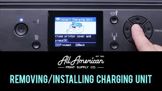 Epson SureColor F2100 Removing amp Installing the Charging Unit  AA Print Supply [upl. by Anasxor218]