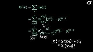 The Binomial Distribution Mathematically Deriving the Mean and Variance [upl. by Spiros]