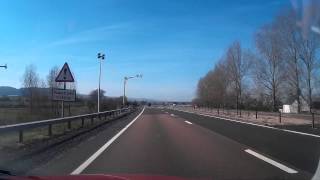 April Drive From Broxden Junction To Visit Auchterarder Perthshire Scotland [upl. by Laurella]