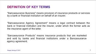 BANCASSURANCE  PART ONE [upl. by Oznola361]