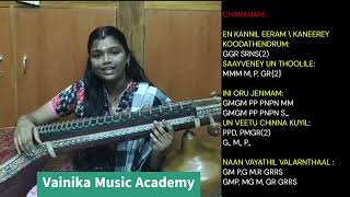 Neeye Neeye Song Veena Tutorial  M Kumaran Son of Mahalakshmi  Neeye Neeye Song Played in Veena [upl. by Ahtnams]