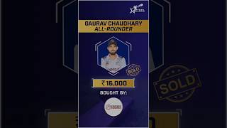 YSCL Auction 2024  Gaurav Chaudhary Sold to Indore Hawks [upl. by Nerrawed]