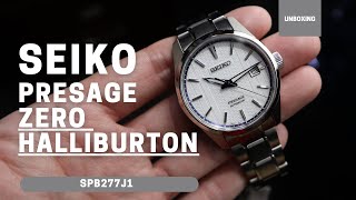 SEIKO PRESAGE SHARP EDGE X ZERO HALLIBURTON SPB277J1 [upl. by Nebeur]